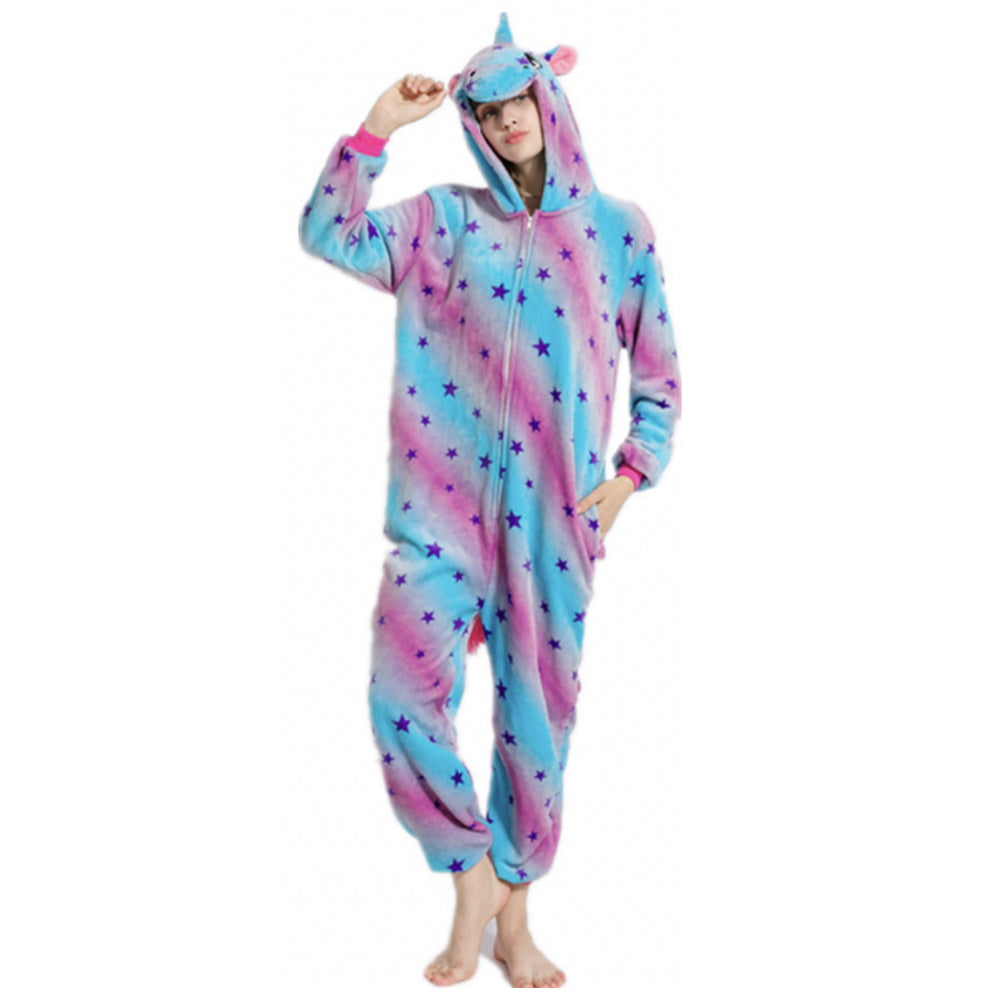 Pigiama animale intero ROSA, pigiamone invernale in pile, costume carn –  piccolegrandidonne